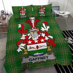 Irish Gaffney Coat of Arms Family Crest Ireland Bedding Set Irish National Tartan Irish County Bedding Set Duvet Covers