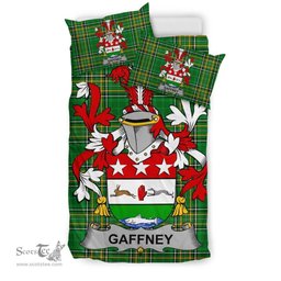 Irish Gaffney Coat of Arms Family Crest Ireland Bedding Set Irish National Tartan Irish County Bedding Set Duvet Covers