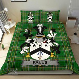 Irish Falls Coat of Arms Family Crest Ireland Bedding Set Irish National Tartan Irish County Bedding Set Duvet Covers