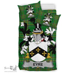 Irish Eyre Coat of Arms Family Crest Ireland Bedding Set Irish National Tartan Irish County Bedding Set Duvet Covers