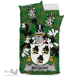 Irish McQuay or MacQuay Coat of Arms Family Crest Ireland Bedding Set Irish National Tartan Irish County Bedding Set Duvet Covers