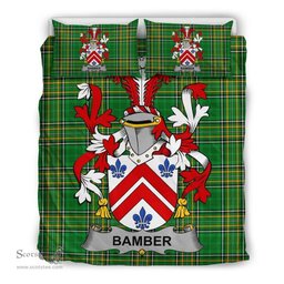Irish Bamber Coat of Arms Family Crest Ireland Bedding Set Irish National Tartan Irish County Bedding Set Duvet Covers