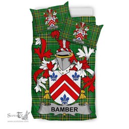 Irish Bamber Coat of Arms Family Crest Ireland Bedding Set Irish National Tartan Irish County Bedding Set Duvet Covers