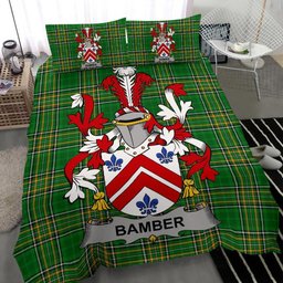 Irish Bamber Coat of Arms Family Crest Ireland Bedding Set Irish National Tartan Irish County Bedding Set Duvet Covers