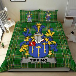 Irish Tipping Coat of Arms Family Crest Ireland Bedding Set Irish National Tartan Irish County Bedding Set Duvet Covers
