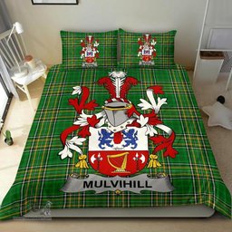 Irish Mulvihill or O'Mulvihill Coat of Arms Family Crest Ireland Bedding Set Irish National Tartan Irish County Bedding Set Duvet Covers
