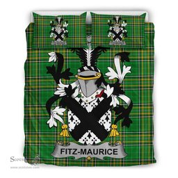 Irish Fitz-Maurice Coat of Arms Family Crest Ireland Bedding Set Irish National Tartan Irish County Bedding Set Duvet Covers