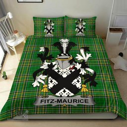 Irish Fitz-Maurice Coat of Arms Family Crest Ireland Bedding Set Irish National Tartan Irish County Bedding Set Duvet Covers