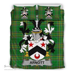 Irish Arnott Coat of Arms Family Crest Ireland Bedding Set Irish National Tartan Irish County Bedding Set Duvet Covers