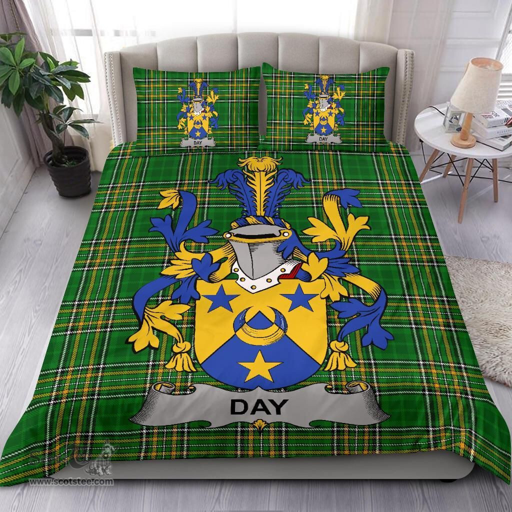 Irish Day Coat of Arms Family Crest Ireland Bedding Set Irish National Tartan Irish County Bedding Set Duvet Covers