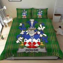 Irish Douse or Dowse Coat of Arms Family Crest Ireland Bedding Set Irish National Tartan Irish County Bedding Set Duvet Covers