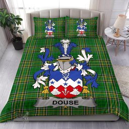 Irish Douse or Dowse Coat of Arms Family Crest Ireland Bedding Set Irish National Tartan Irish County Bedding Set Duvet Covers