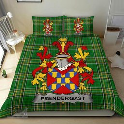 Irish Prendergast Coat of Arms Family Crest Ireland Bedding Set Irish National Tartan Irish County Bedding Set Duvet Covers