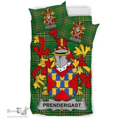 Irish Prendergast Coat of Arms Family Crest Ireland Bedding Set Irish National Tartan Irish County Bedding Set Duvet Covers