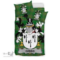 Irish Gibbs Coat of Arms Family Crest Ireland Bedding Set Irish National Tartan Irish County Bedding Set Duvet Covers