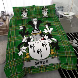 Irish Gibbs Coat of Arms Family Crest Ireland Bedding Set Irish National Tartan Irish County Bedding Set Duvet Covers