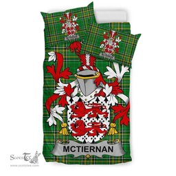 Irish McTiernan or Kiernan Coat of Arms Family Crest Ireland Bedding Set Irish National Tartan Irish County Bedding Set Duvet Covers