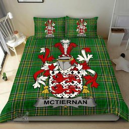 Irish McTiernan or Kiernan Coat of Arms Family Crest Ireland Bedding Set Irish National Tartan Irish County Bedding Set Duvet Covers