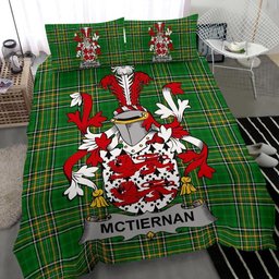 Irish McTiernan or Kiernan Coat of Arms Family Crest Ireland Bedding Set Irish National Tartan Irish County Bedding Set Duvet Covers