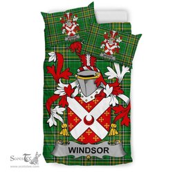 Irish Windsor Coat of Arms Family Crest Ireland Bedding Set Irish National Tartan Irish County Bedding Set Duvet Covers