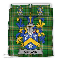 Irish Gervais Coat of Arms Family Crest Ireland Bedding Set Irish National Tartan Irish County Bedding Set Duvet Covers
