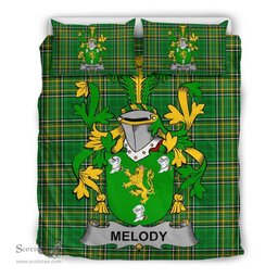 Irish Melody or O'Moledy Coat of Arms Family Crest Ireland Bedding Set Irish National Tartan Irish County Bedding Set Duvet Covers