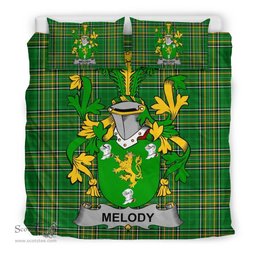 Irish Melody or O'Moledy Coat of Arms Family Crest Ireland Bedding Set Irish National Tartan Irish County Bedding Set Duvet Covers