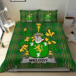 Irish Melody or O'Moledy Coat of Arms Family Crest Ireland Bedding Set Irish National Tartan Irish County Bedding Set Duvet Covers