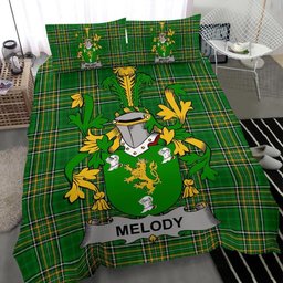 Irish Melody or O'Moledy Coat of Arms Family Crest Ireland Bedding Set Irish National Tartan Irish County Bedding Set Duvet Covers