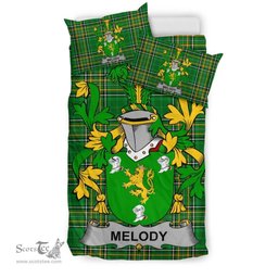 Irish Melody or O'Moledy Coat of Arms Family Crest Ireland Bedding Set Irish National Tartan Irish County Bedding Set Duvet Covers
