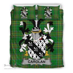 Irish Carolan Coat of Arms Family Crest Ireland Bedding Set Irish National Tartan Irish County Bedding Set Duvet Covers