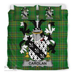 Irish Carolan Coat of Arms Family Crest Ireland Bedding Set Irish National Tartan Irish County Bedding Set Duvet Covers