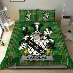 Irish Carolan Coat of Arms Family Crest Ireland Bedding Set Irish National Tartan Irish County Bedding Set Duvet Covers