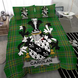 Irish Carolan Coat of Arms Family Crest Ireland Bedding Set Irish National Tartan Irish County Bedding Set Duvet Covers