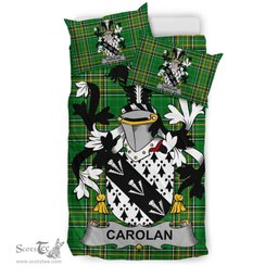 Irish Carolan Coat of Arms Family Crest Ireland Bedding Set Irish National Tartan Irish County Bedding Set Duvet Covers