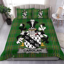 Irish Carolan Coat of Arms Family Crest Ireland Bedding Set Irish National Tartan Irish County Bedding Set Duvet Covers