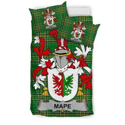Irish Mape Coat of Arms Family Crest Ireland Bedding Set Irish National Tartan Irish County Bedding Set Duvet Covers