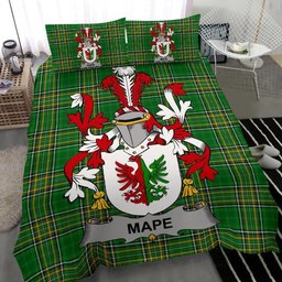 Irish Mape Coat of Arms Family Crest Ireland Bedding Set Irish National Tartan Irish County Bedding Set Duvet Covers