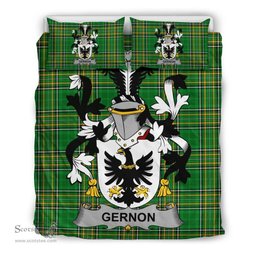 Irish Gernon or Garland Coat of Arms Family Crest Ireland Bedding Set Irish National Tartan Irish County Bedding Set Duvet Covers