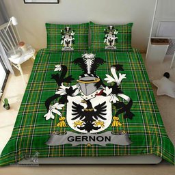 Irish Gernon or Garland Coat of Arms Family Crest Ireland Bedding Set Irish National Tartan Irish County Bedding Set Duvet Covers