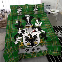 Irish Gernon or Garland Coat of Arms Family Crest Ireland Bedding Set Irish National Tartan Irish County Bedding Set Duvet Covers