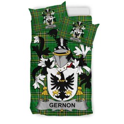 Irish Gernon or Garland Coat of Arms Family Crest Ireland Bedding Set Irish National Tartan Irish County Bedding Set Duvet Covers