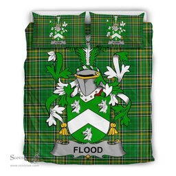 Irish Flood Coat of Arms Family Crest Ireland Bedding Set Irish National Tartan Irish County Bedding Set Duvet Covers