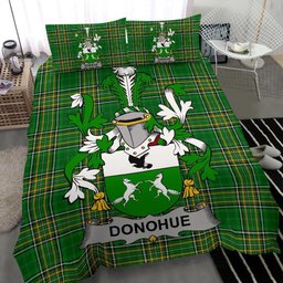 Irish Donohue or O'Donohue Coat of Arms Family Crest Ireland Bedding Set Irish National Tartan Irish County Bedding Set Duvet Covers