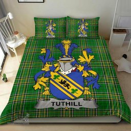 Irish Tuthill Coat of Arms Family Crest Ireland Bedding Set Irish National Tartan Irish County Bedding Set Duvet Covers