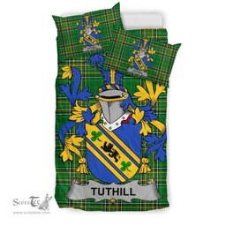 Irish Tuthill Coat of Arms Family Crest Ireland Bedding Set Irish National Tartan Irish County Bedding Set Duvet Covers