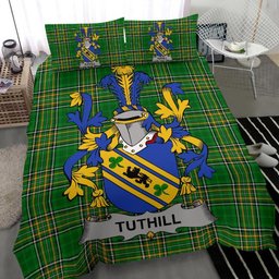 Irish Tuthill Coat of Arms Family Crest Ireland Bedding Set Irish National Tartan Irish County Bedding Set Duvet Covers