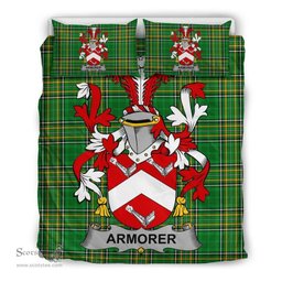 Irish Armorer Coat of Arms Family Crest Ireland Bedding Set Irish National Tartan Irish County Bedding Set Duvet Covers