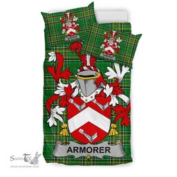 Irish Armorer Coat of Arms Family Crest Ireland Bedding Set Irish National Tartan Irish County Bedding Set Duvet Covers