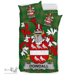 Irish Dowdall Coat of Arms Family Crest Ireland Bedding Set Irish National Tartan Irish County Bedding Set Duvet Covers